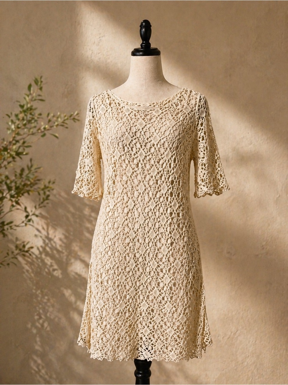 NWT Ralph Lauren Lace Dress PM 🤍 Lined Crochet Overlay Elegant